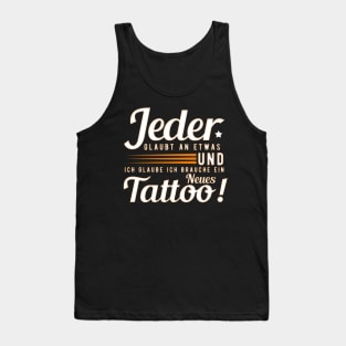 Tattoo Saying In German Word - v2 Tank Top